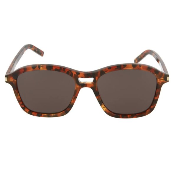 NWT Saint Laurent Tortoiseshell 54mm Modified Square Sunglasses - PRICE FIRM - Picture 1 of 15